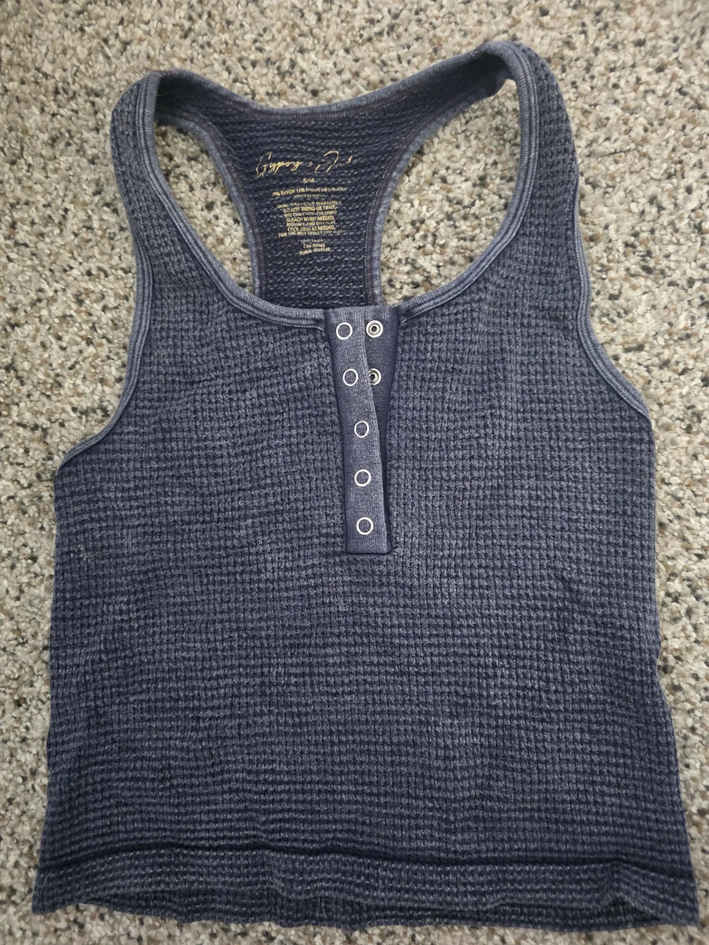 Bike Shorts Waffle Knit SET - Navy Small/ Med Loungewear